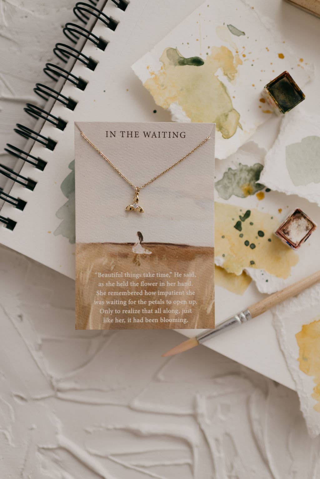 In the Waiting | Christian Necklace | Gift | Psalm 145:13