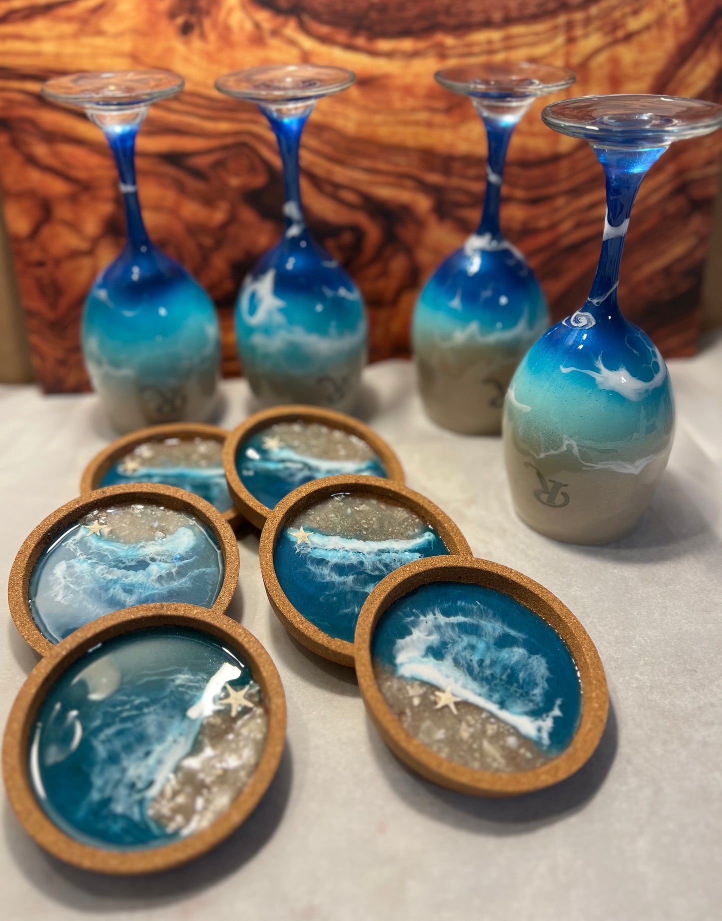 DIY Epoxy Coaster set class, Monday December 4th 6-8pm