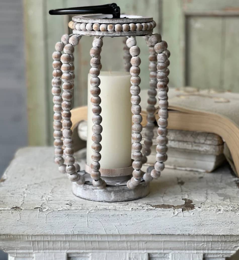 12.5” Amalfi Beaded Lantern