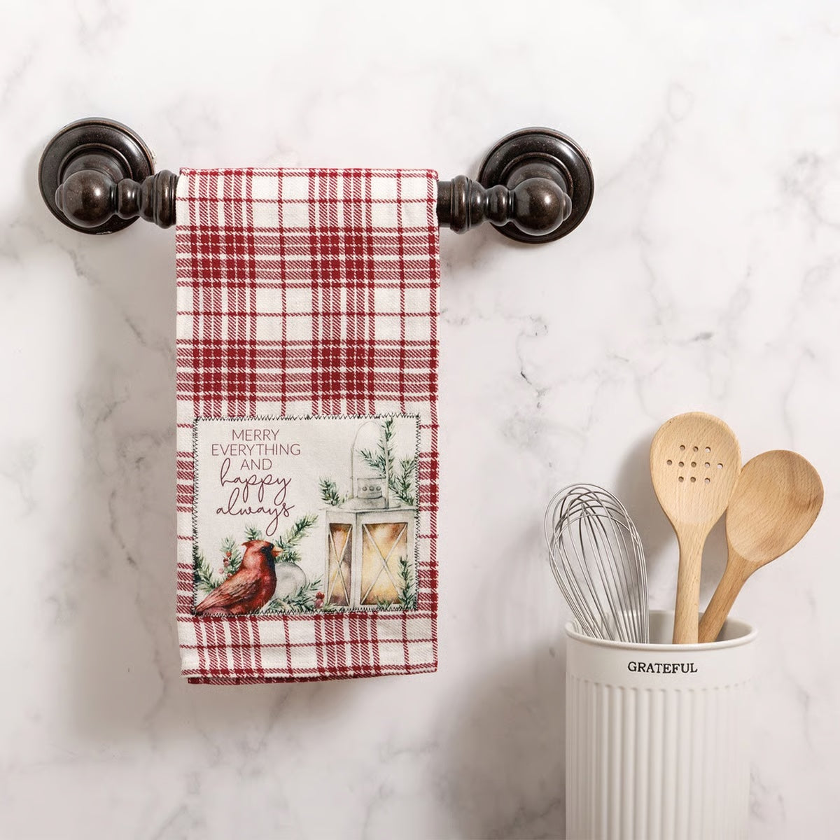 Merry Everything and Happy Always Kitchen Towel