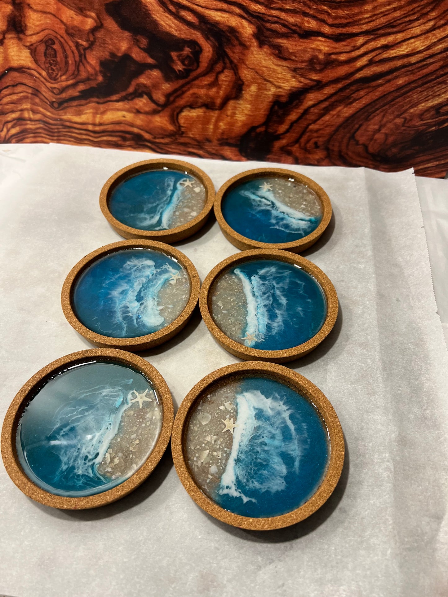 DIY Epoxy Coaster set class, Monday December 4th 6-8pm