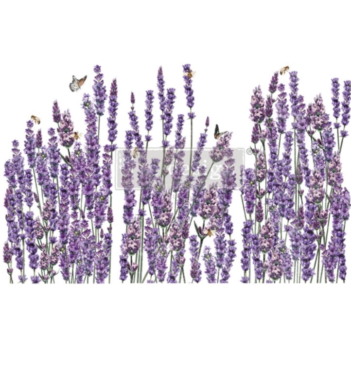 Champs de Lavende decor transfer by Redesign with Prima