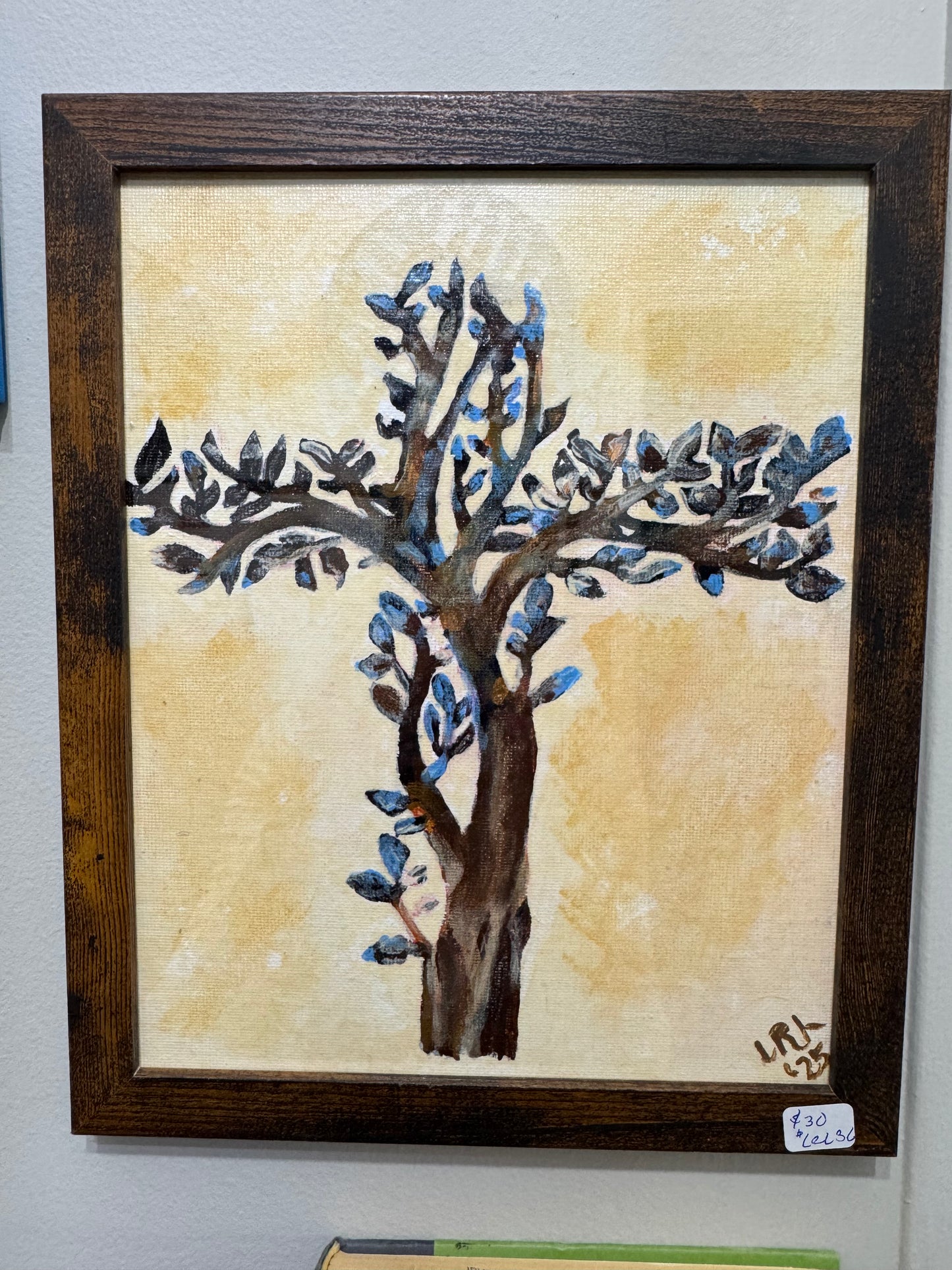 Hand painted cross artwork