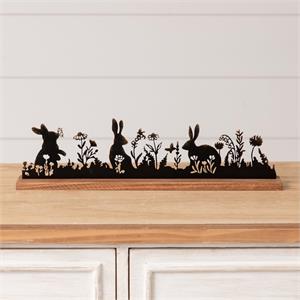 Bunny scene silhouette