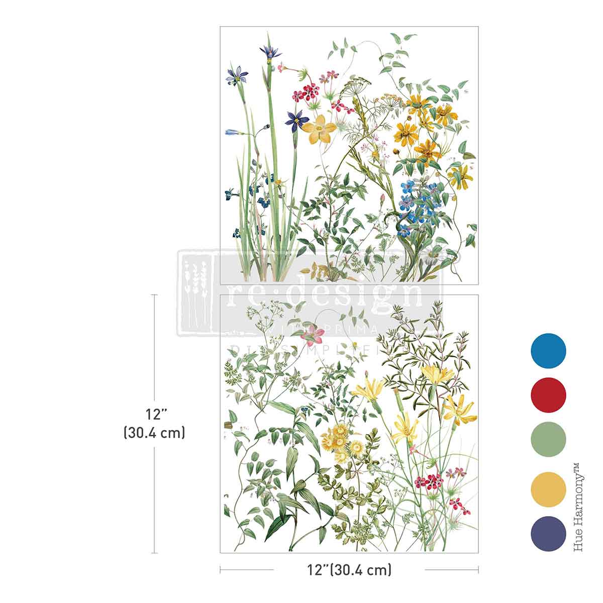 Eclat Floral Maxi Transfer by redesign with Prima