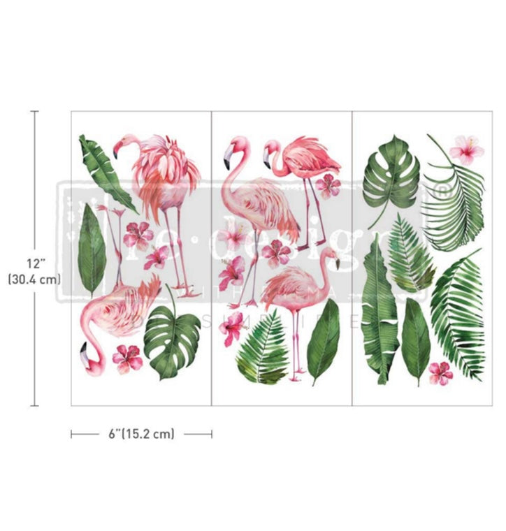 Flamingo small transfer by Redesign with Prima