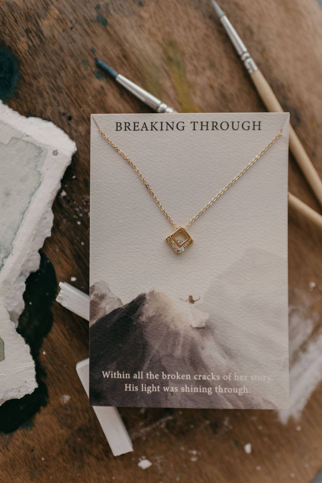 Breaking Through | Christian Necklace Jesus | John 1:3