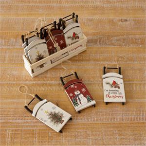 Assorted Sleigh Ornaments