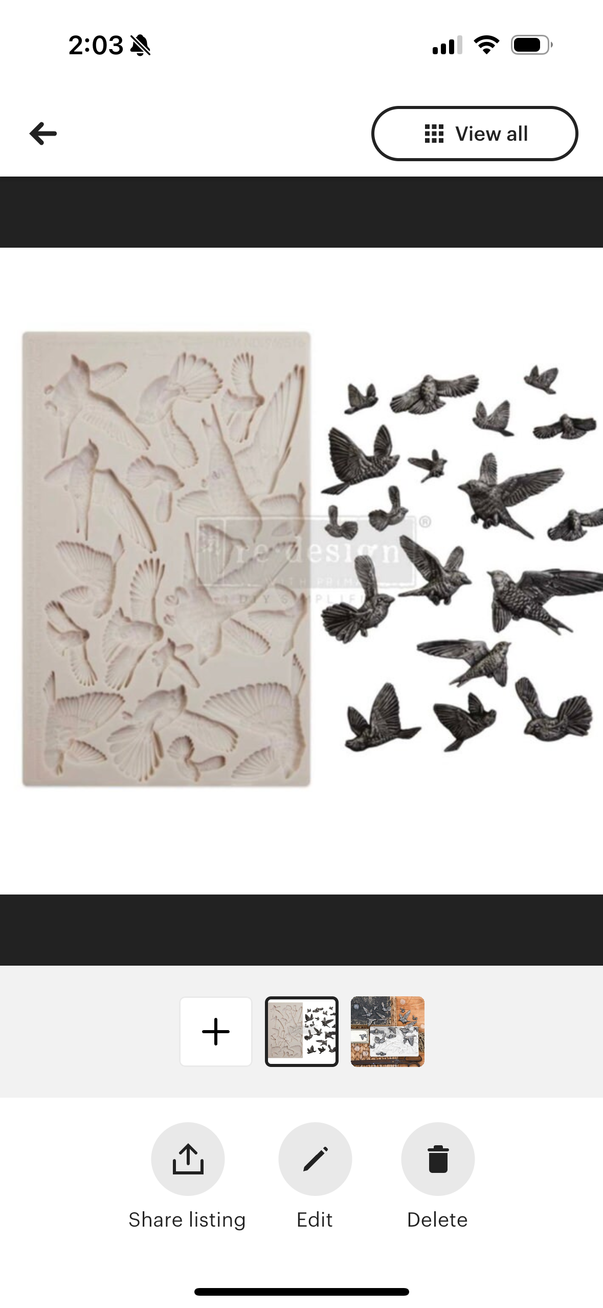 Flocking Birds Finnabair Mould