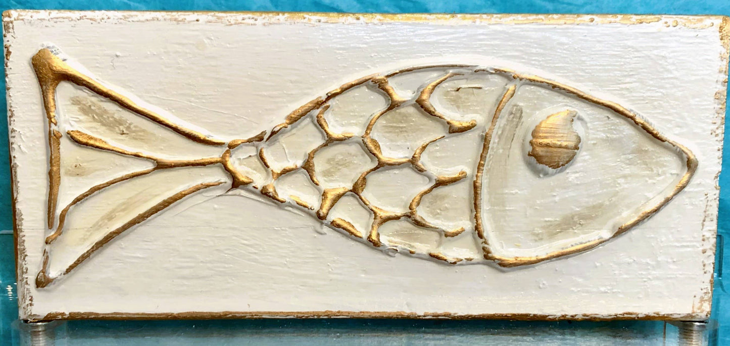 Coastal Fish handmade painted beach nautical