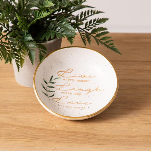 Live, Love, Laugh plate