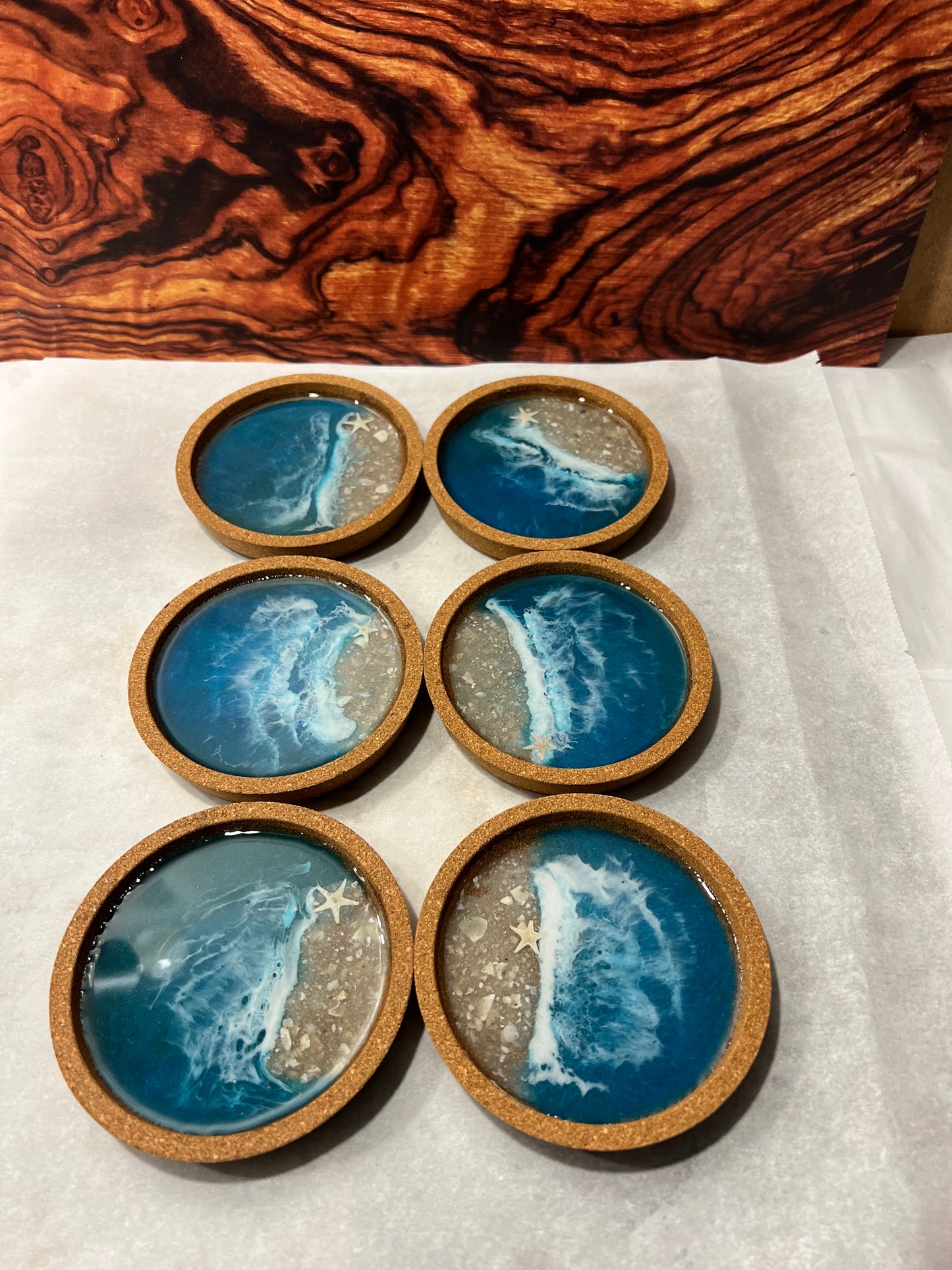 DIY Epoxy Coaster set class, Monday December 4th 6-8pm