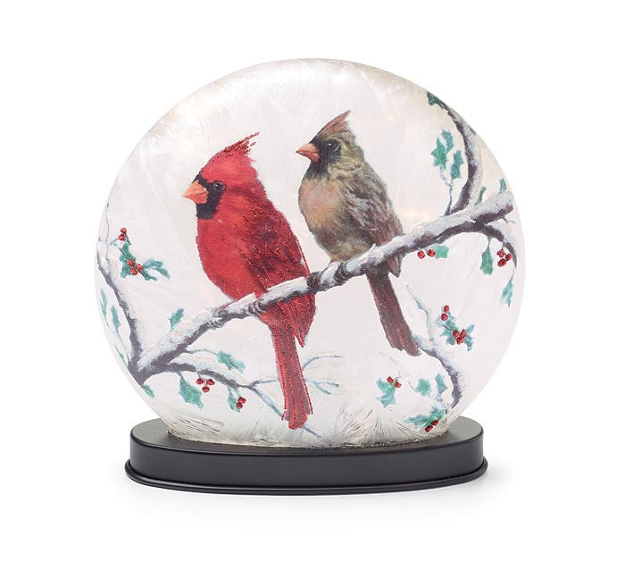 GLASS LIGHT UP CARDINAL