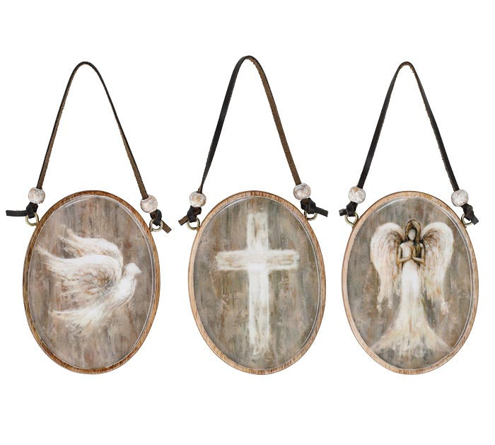 Assorted Religious Mango Wood Ornaments