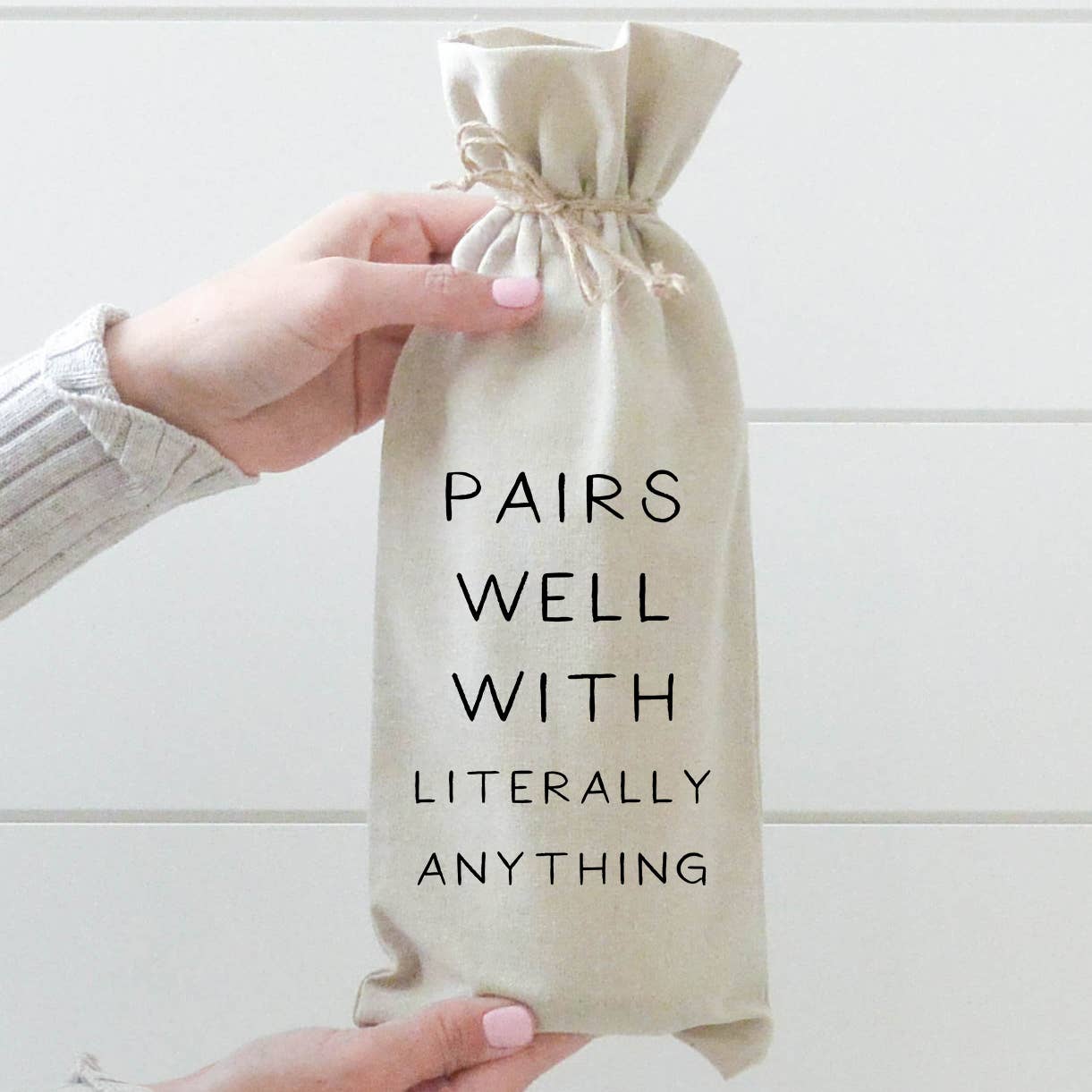 Literally Anything Wine Bag
