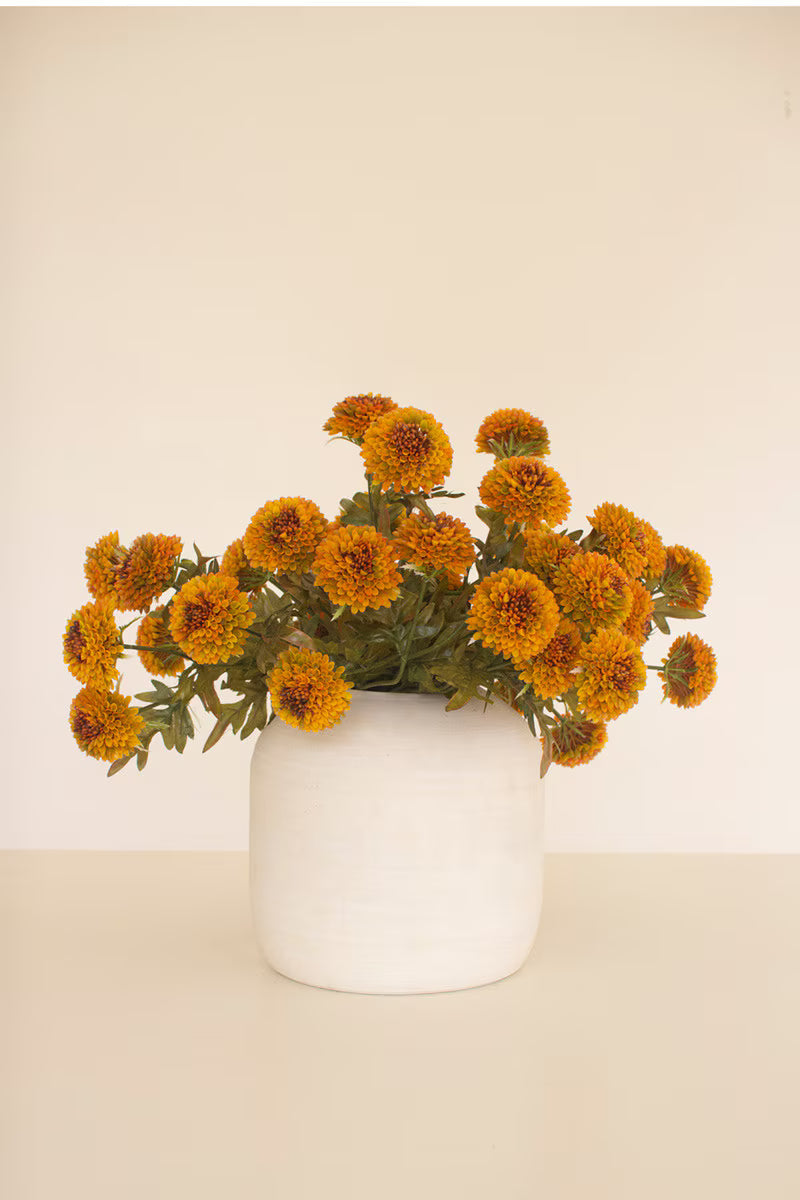 Dahlia stems mustard