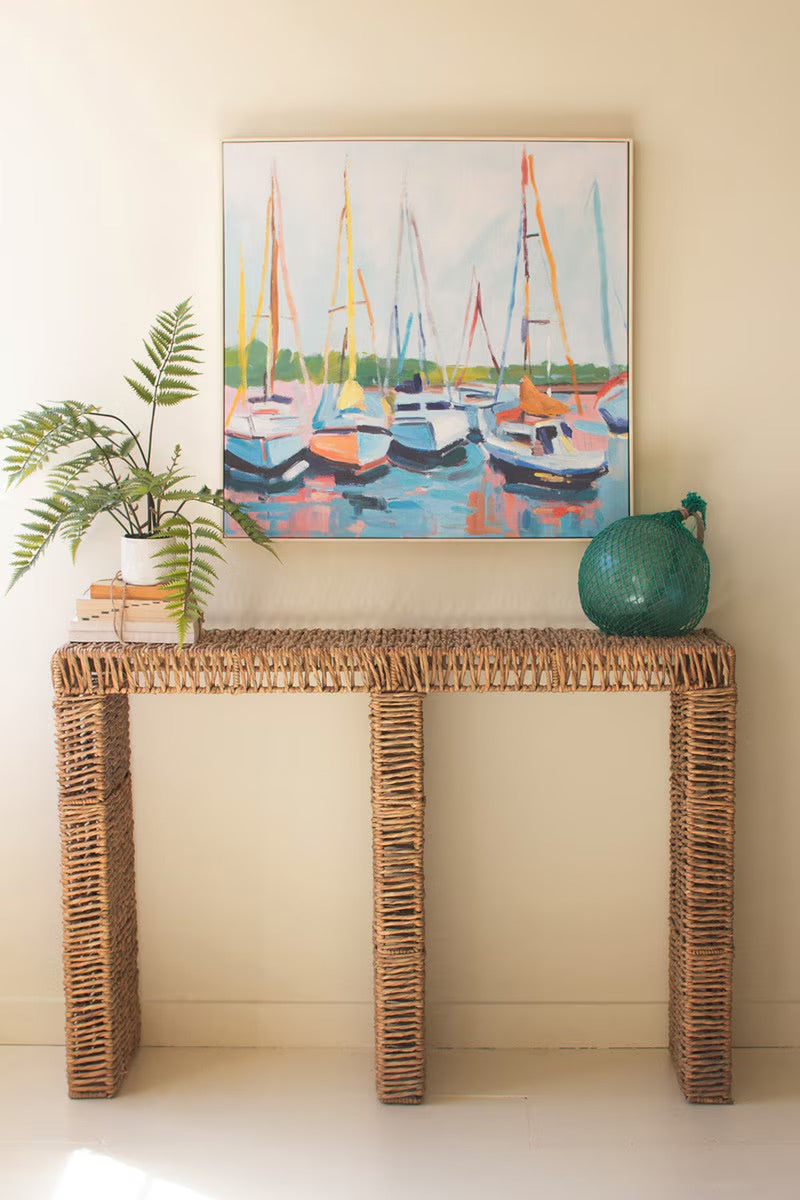 Framed Sailboat painting