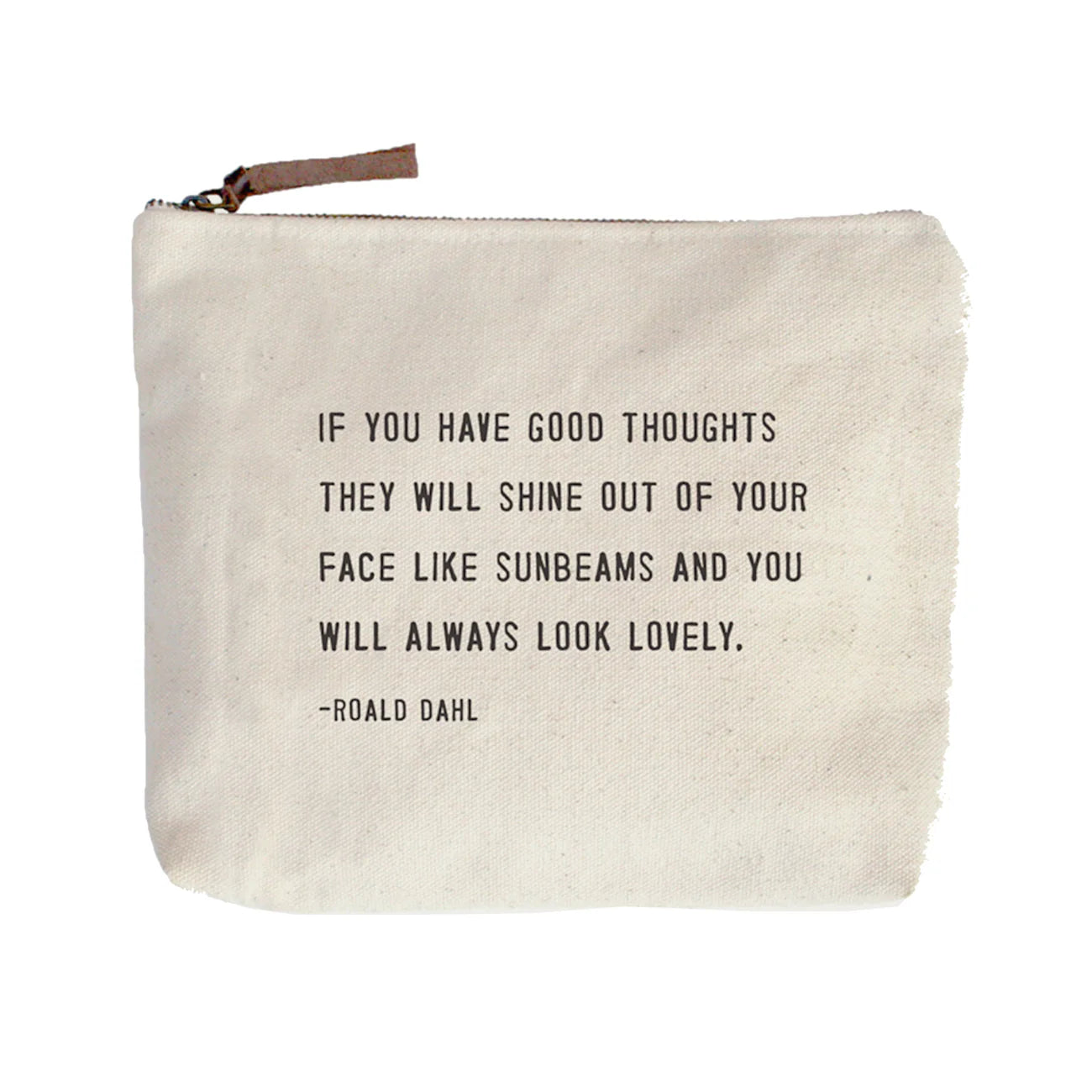 Always Look Lovely-(Roald Dahl) Canvas Zip Bag