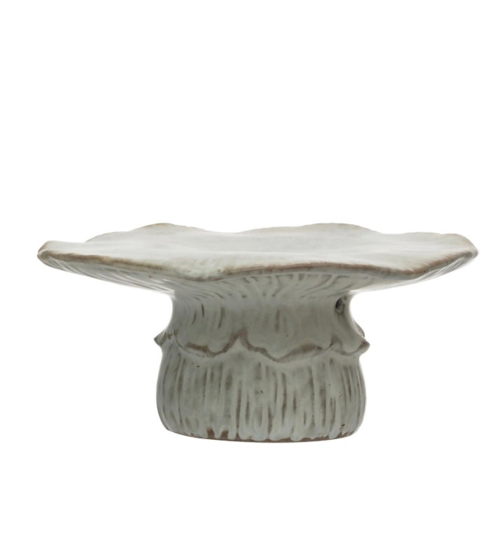 Stoneware Mushroom shaped pedestal