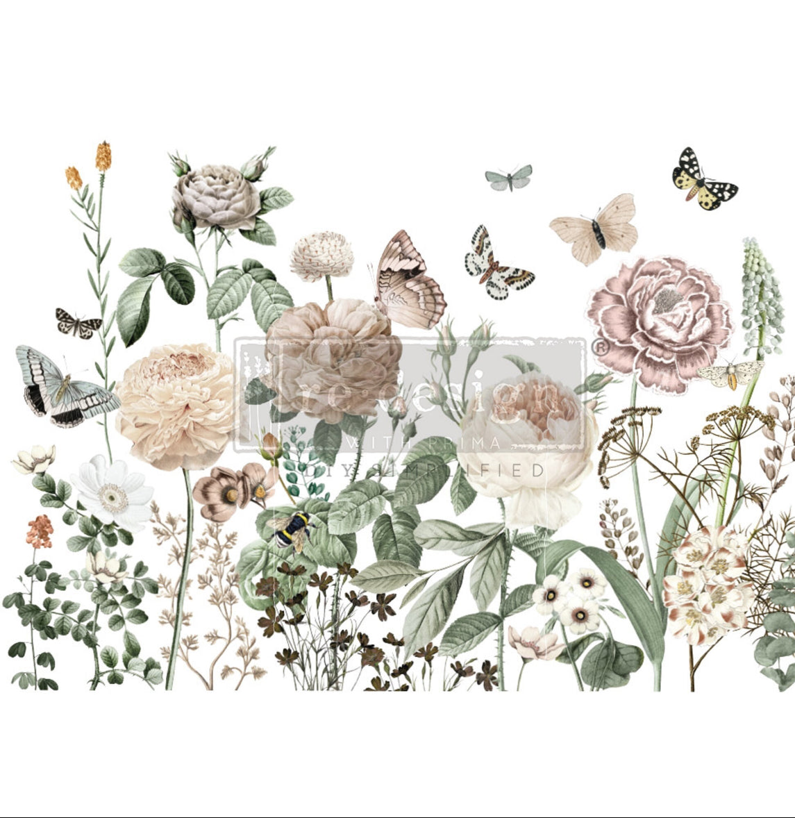 All the Flowers transfer by Redesign with Prima