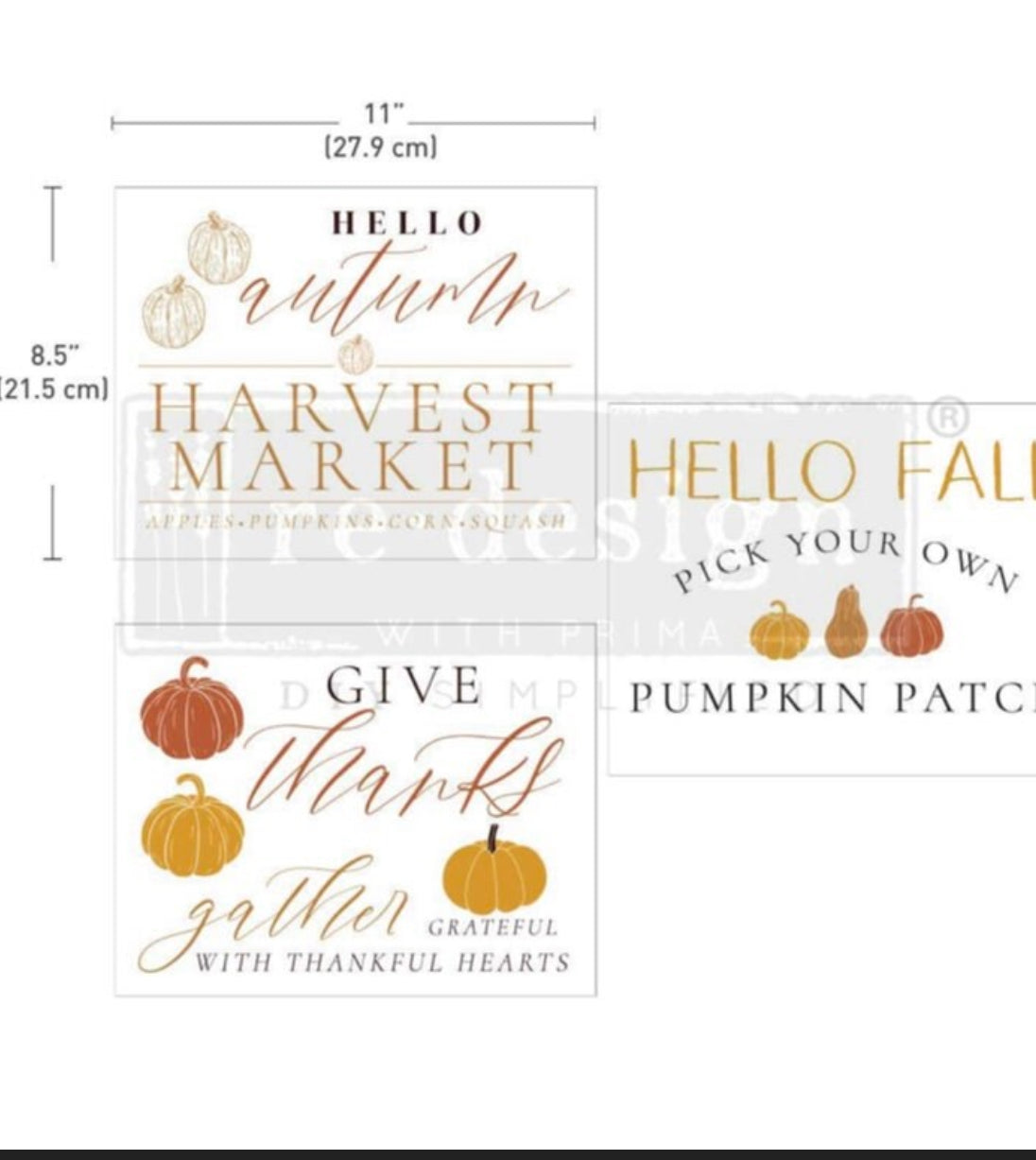 Fall festive Middy Transfer by Redesign with Prima