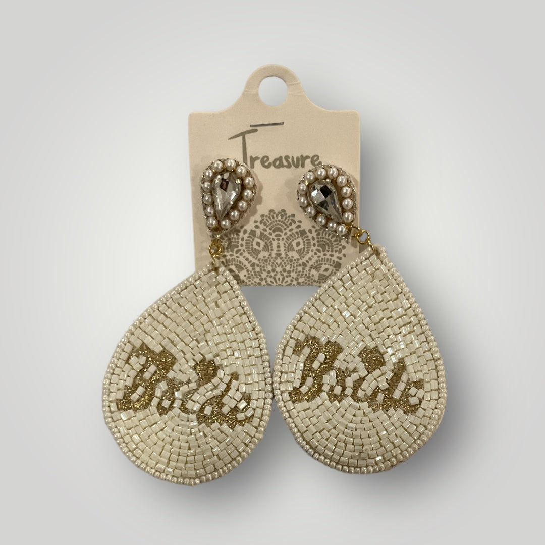 Bride dangle earrings