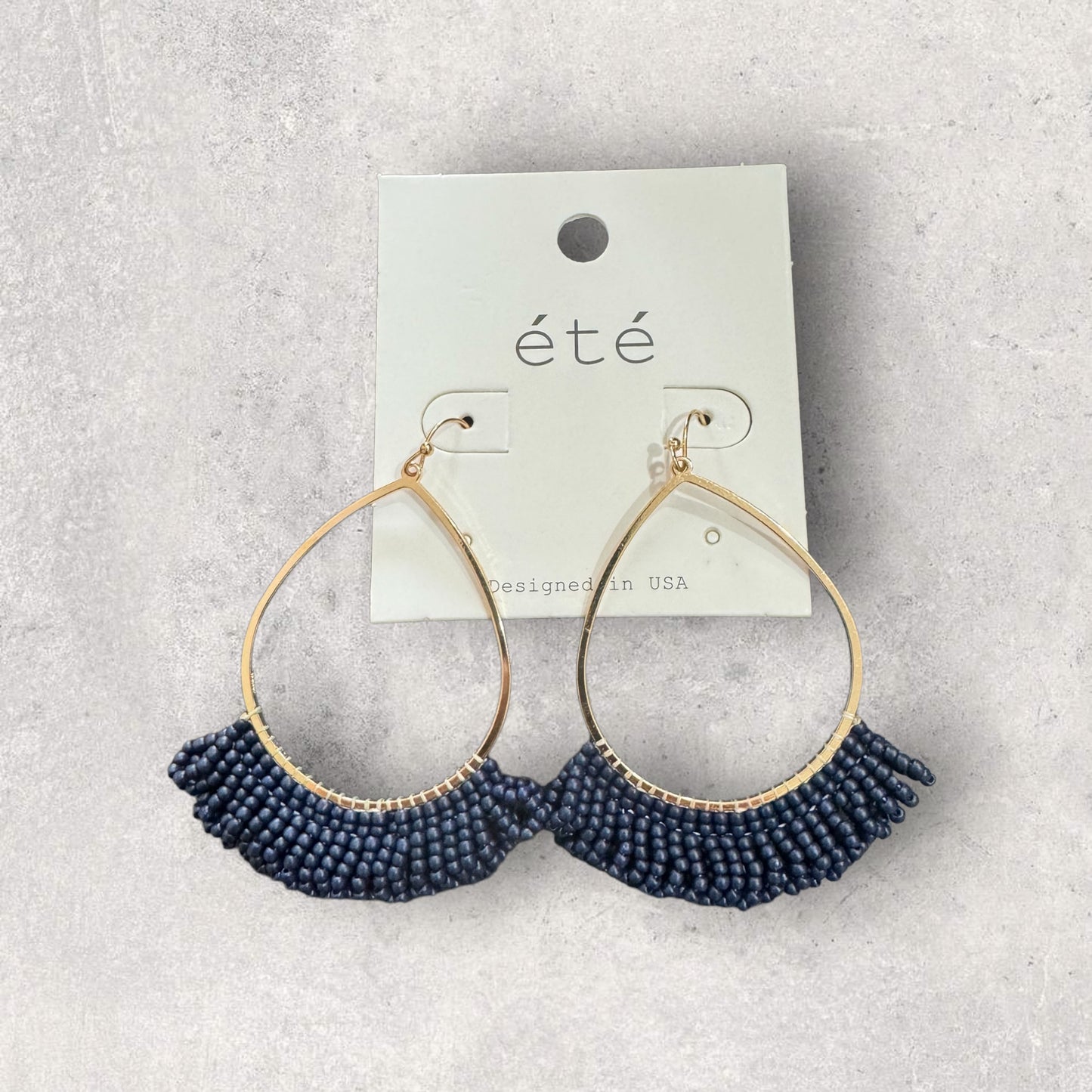 Hoops with fringe beading