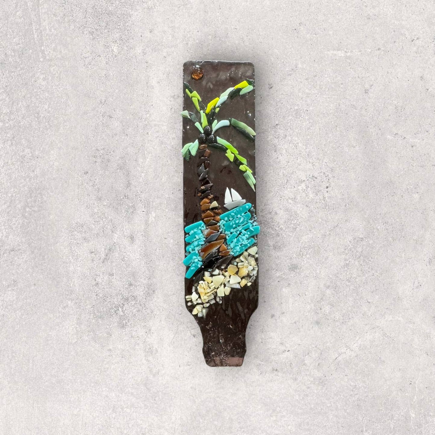 Glass art plant stake