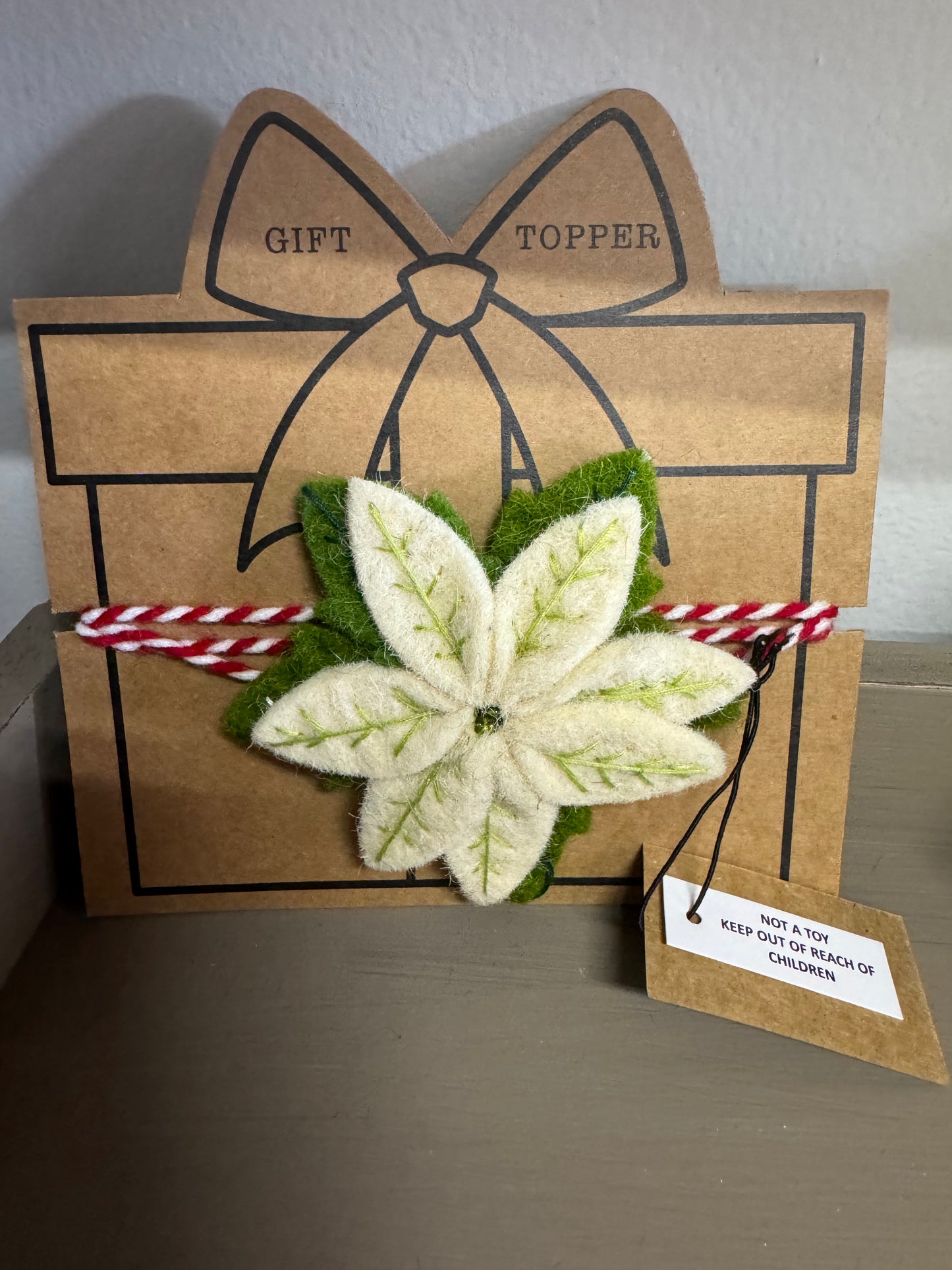 Handmade Wool Felt Gift Topper
