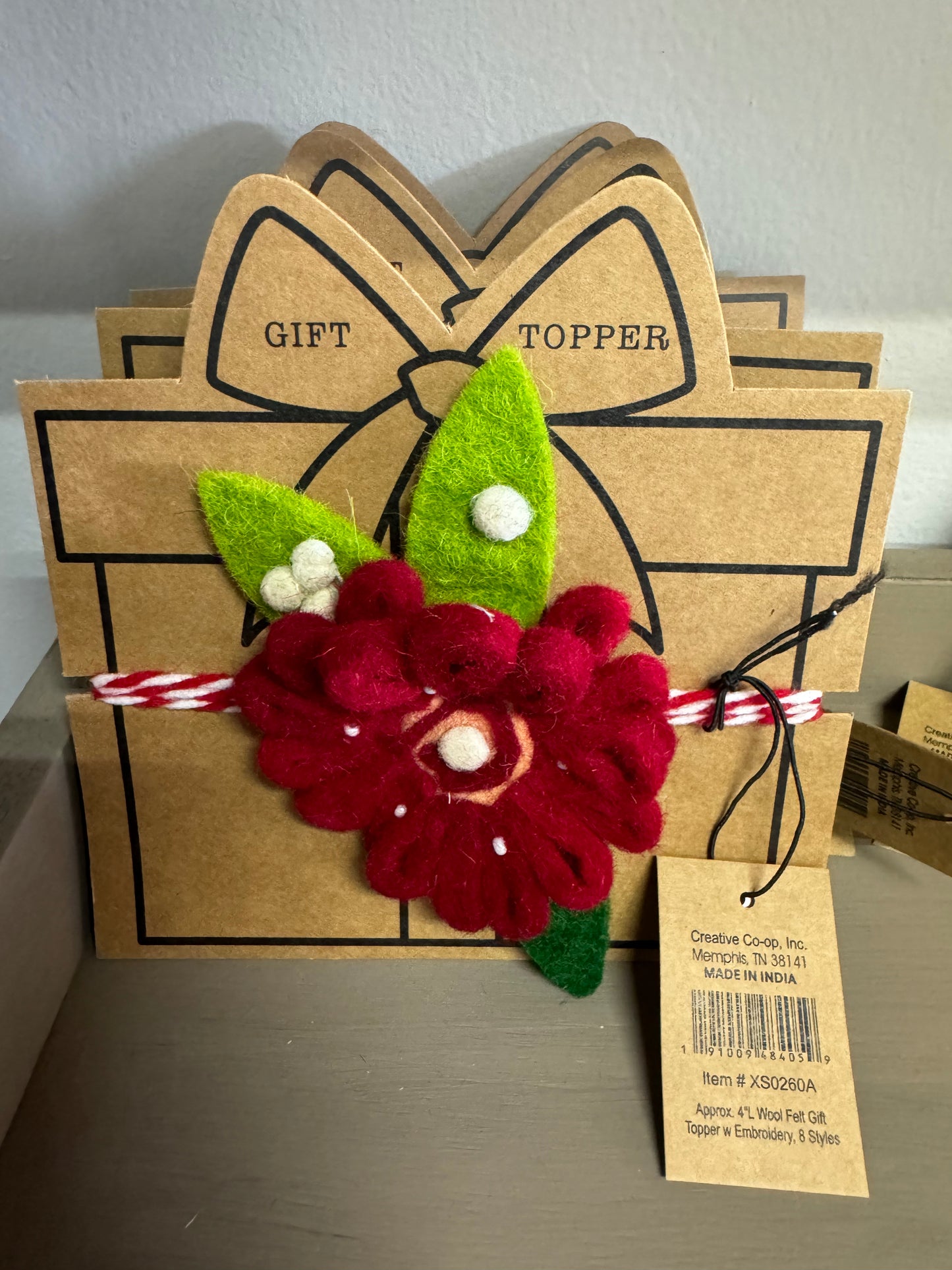 Handmade Wool Felt Gift Topper