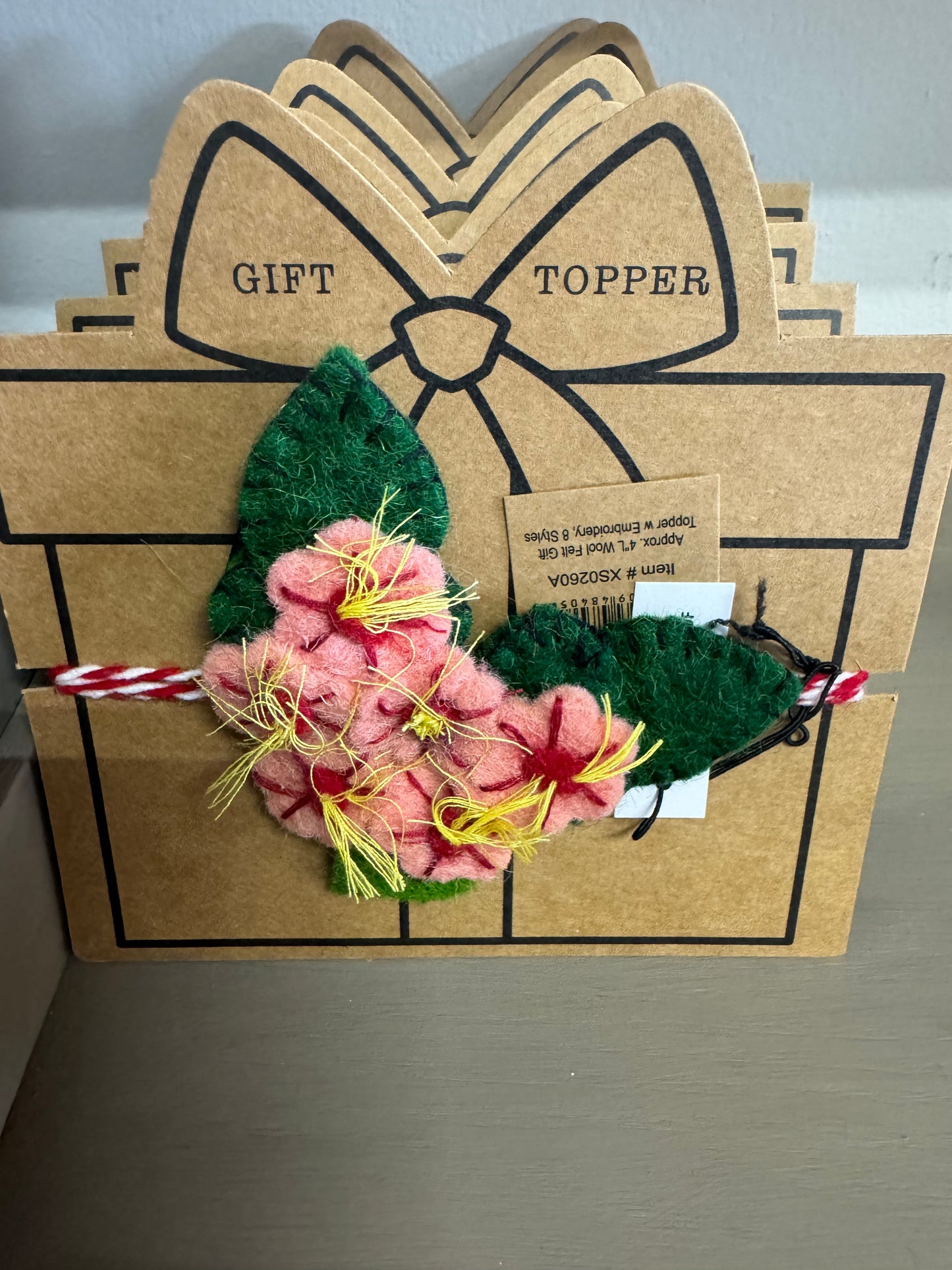 Handmade Wool Felt Gift Topper