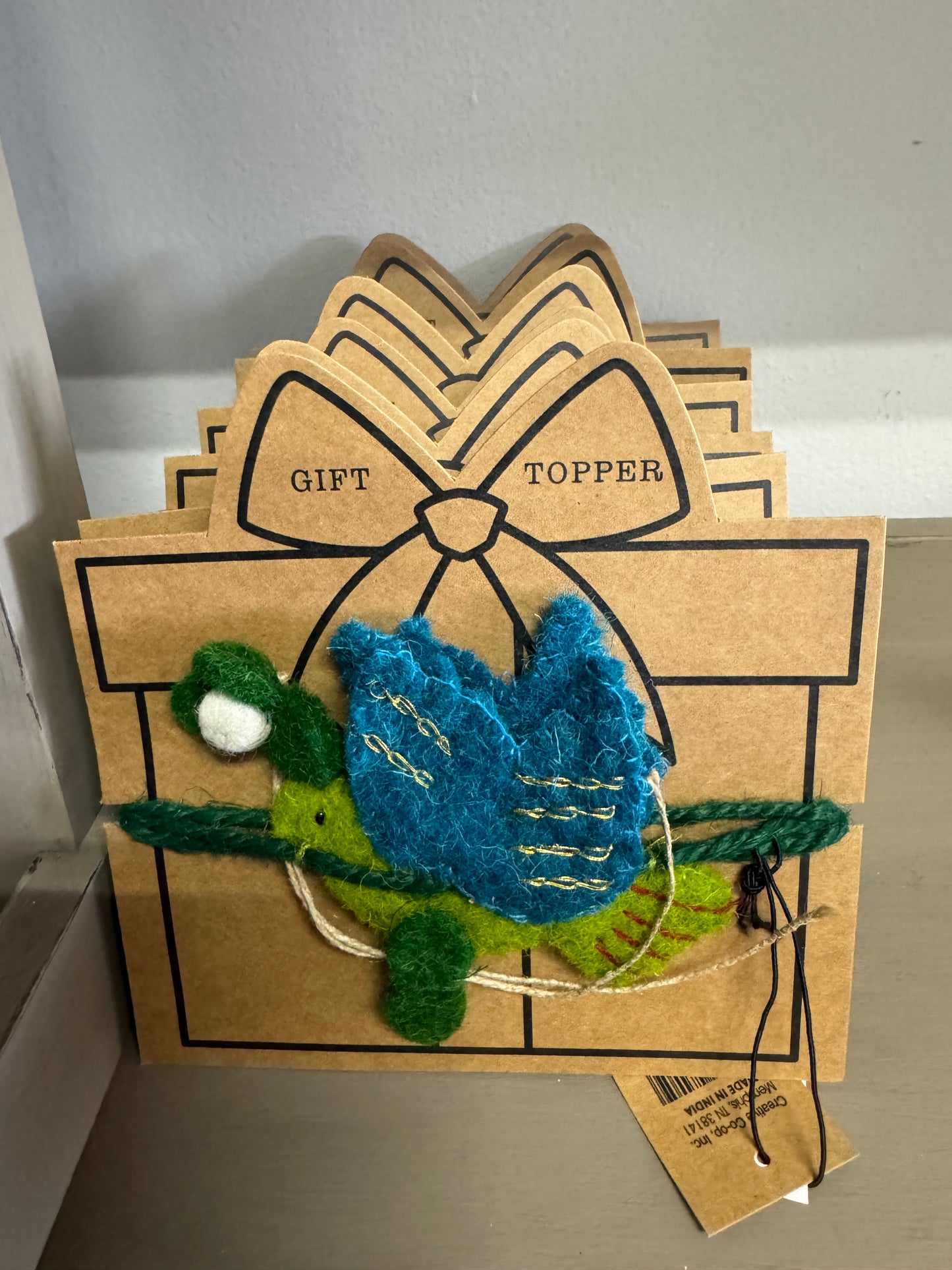 Handmade Wool Felt Gift Topper