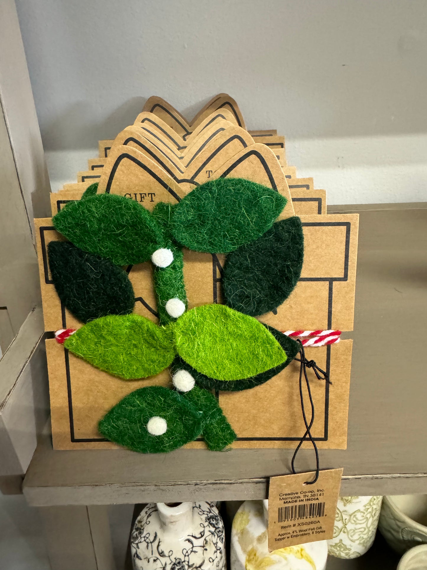 Handmade Wool Felt Gift Topper