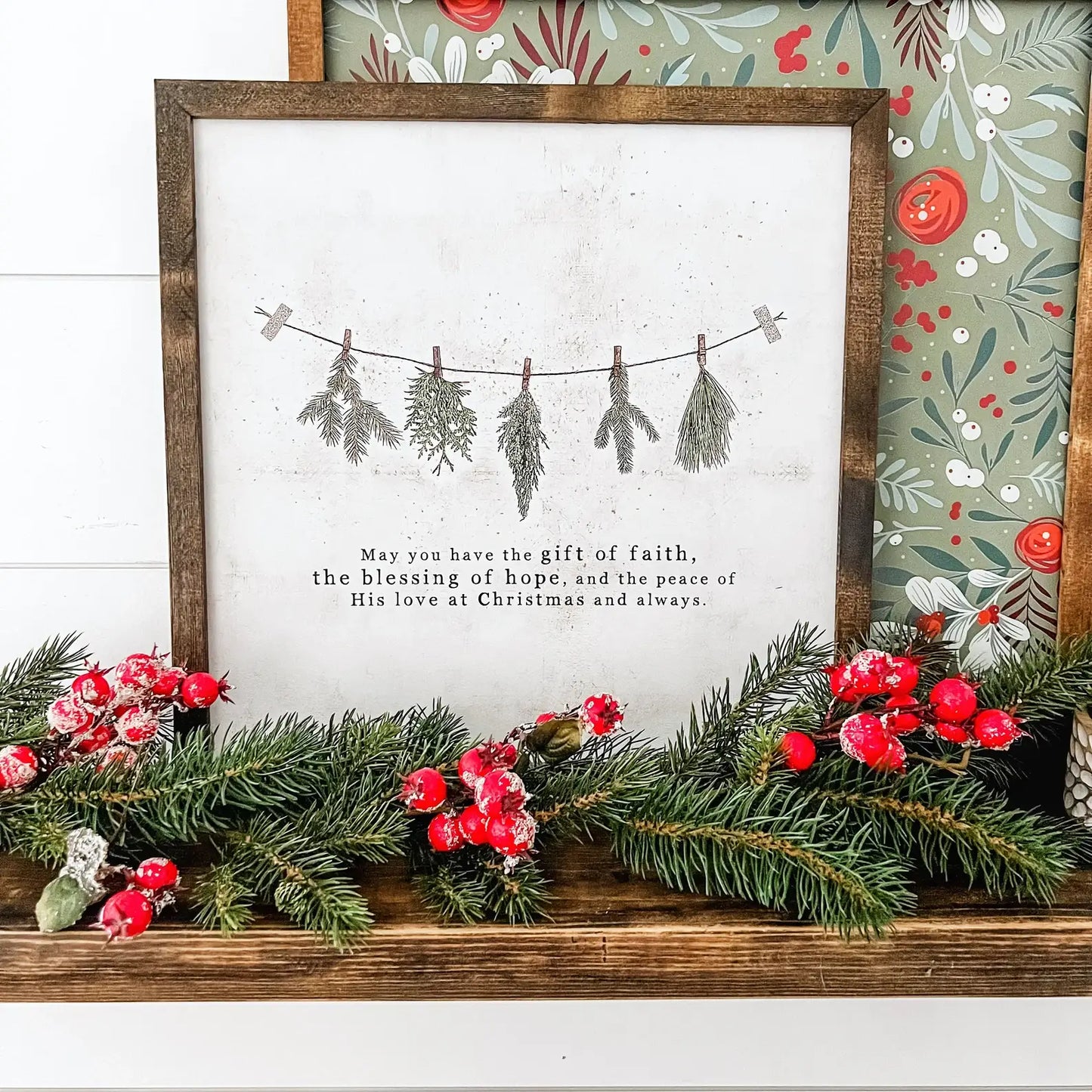 Christmas Faith Quote - Square Size