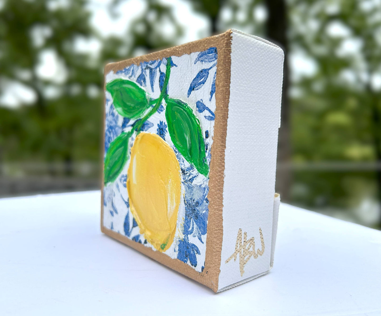 Chinoiserie Art Minis | botanicals blue white bridal tea