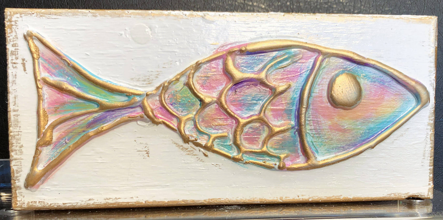 Coastal Fish handmade painted beach nautical