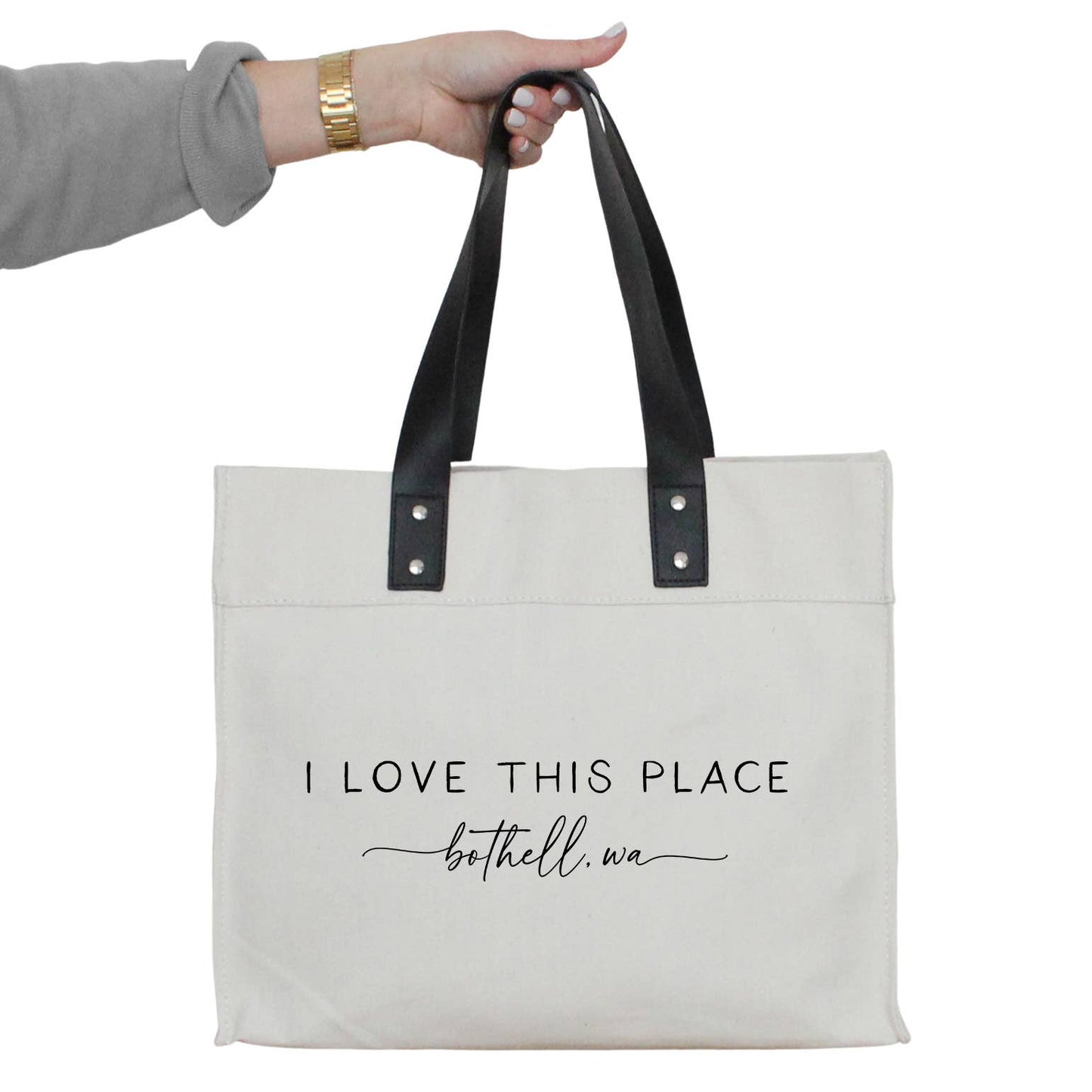 I Love This Place Custom Market Tote