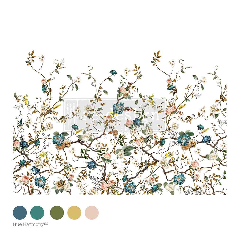 Blue Vine large decor Transfer