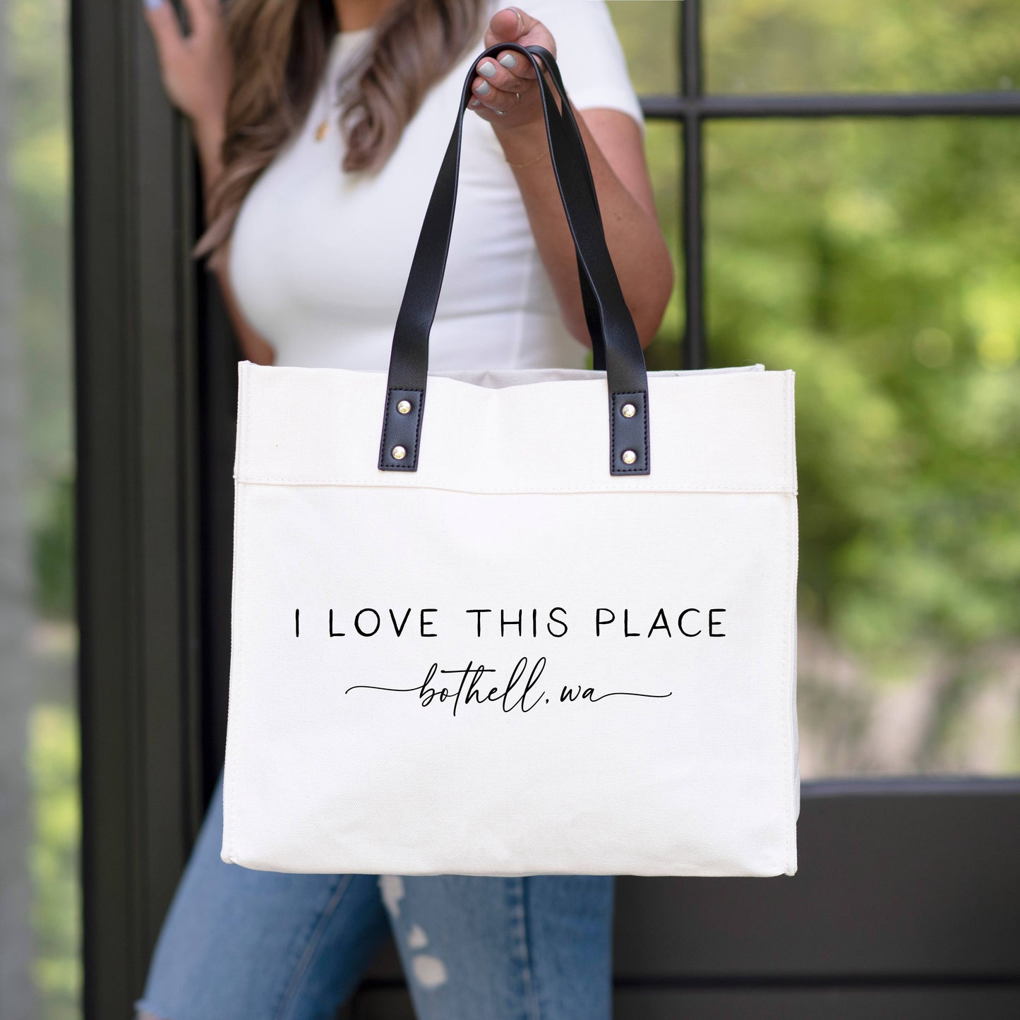 I Love This Place Custom Market Tote