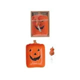 Jack o Lantern dish with Canapé set, boxed set