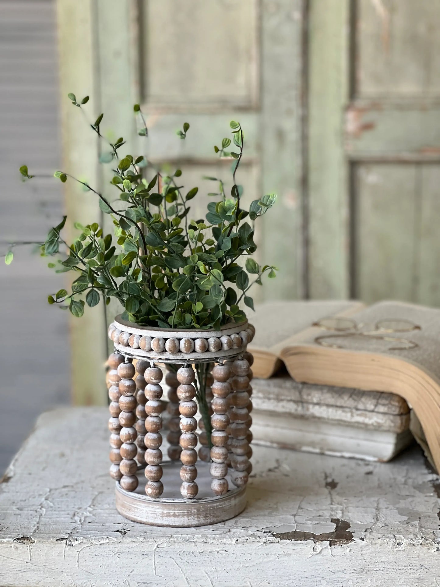 Amalfi Beaded Lantern | 7" | All Season Home Decor