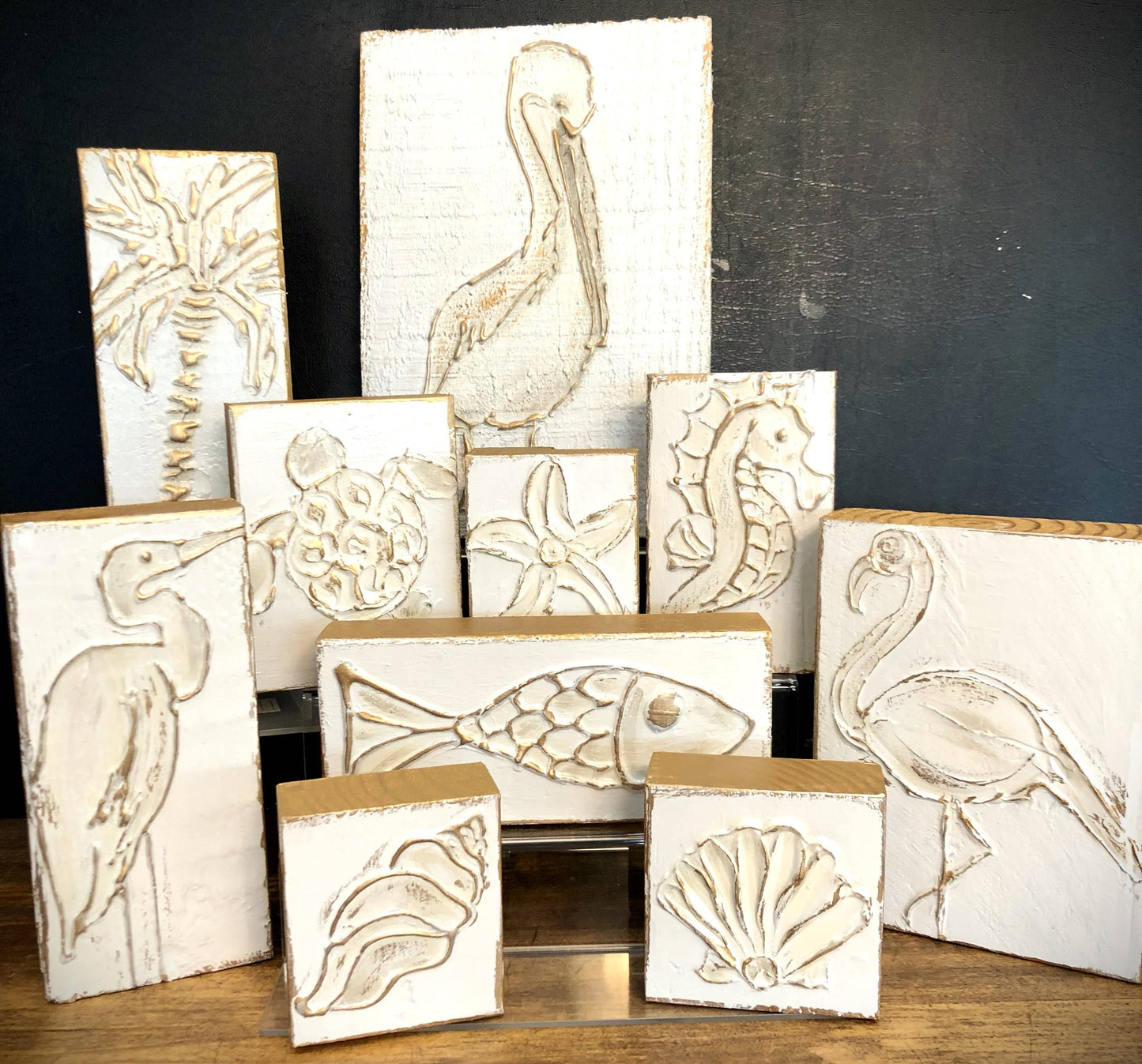 Coastal Fish handmade painted beach nautical