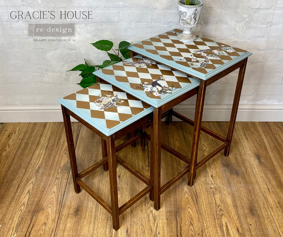 Gold Harlequin Decor Transfer by Redesign with Prima