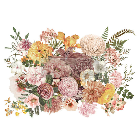Woodland Florals Decor transfer Kacha for Redesign with Prima