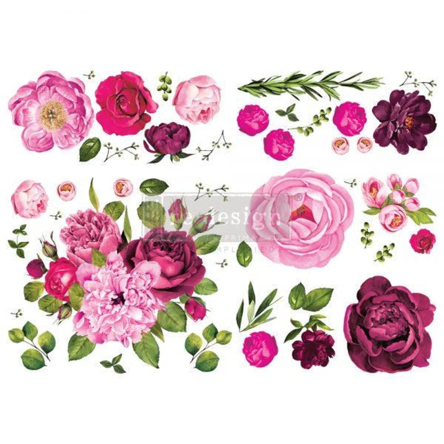 Lush floral I Decor Transfer by Redesign with Prima