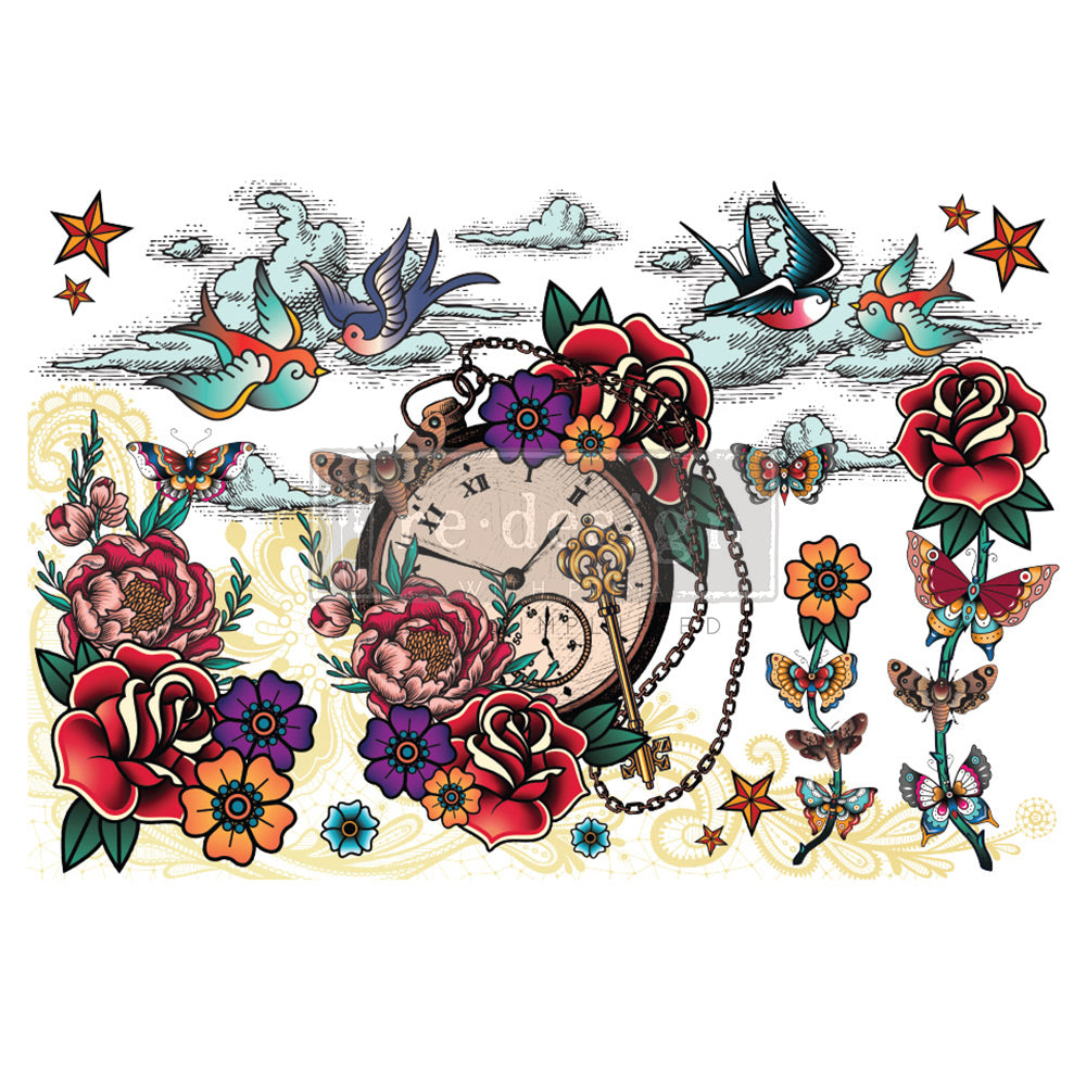 CeCe Restyled and Redesign Decor Transfer-Inked Flash