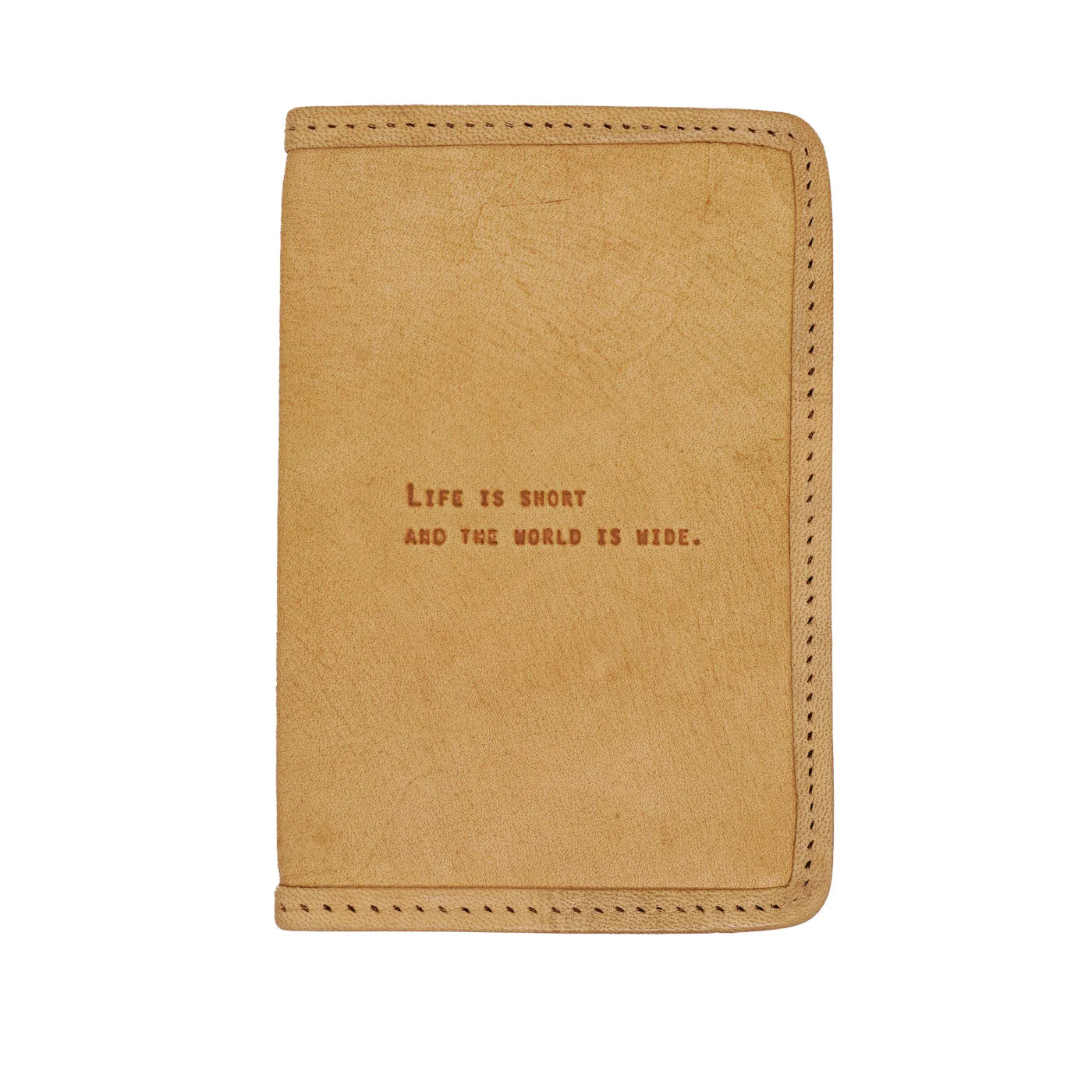 Life is Short Leather Journal