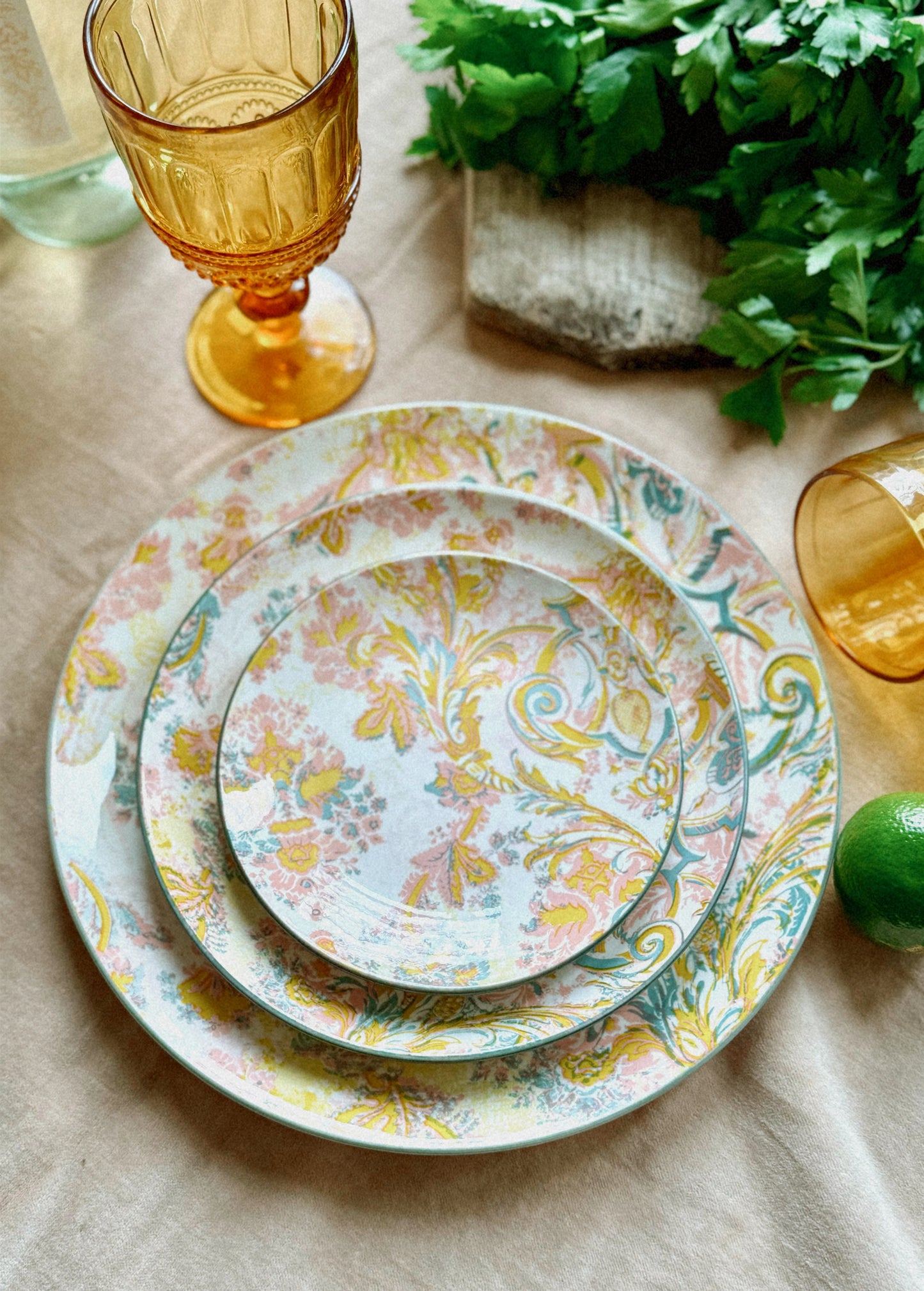 Patina Vie Elise Porcelain salad plates