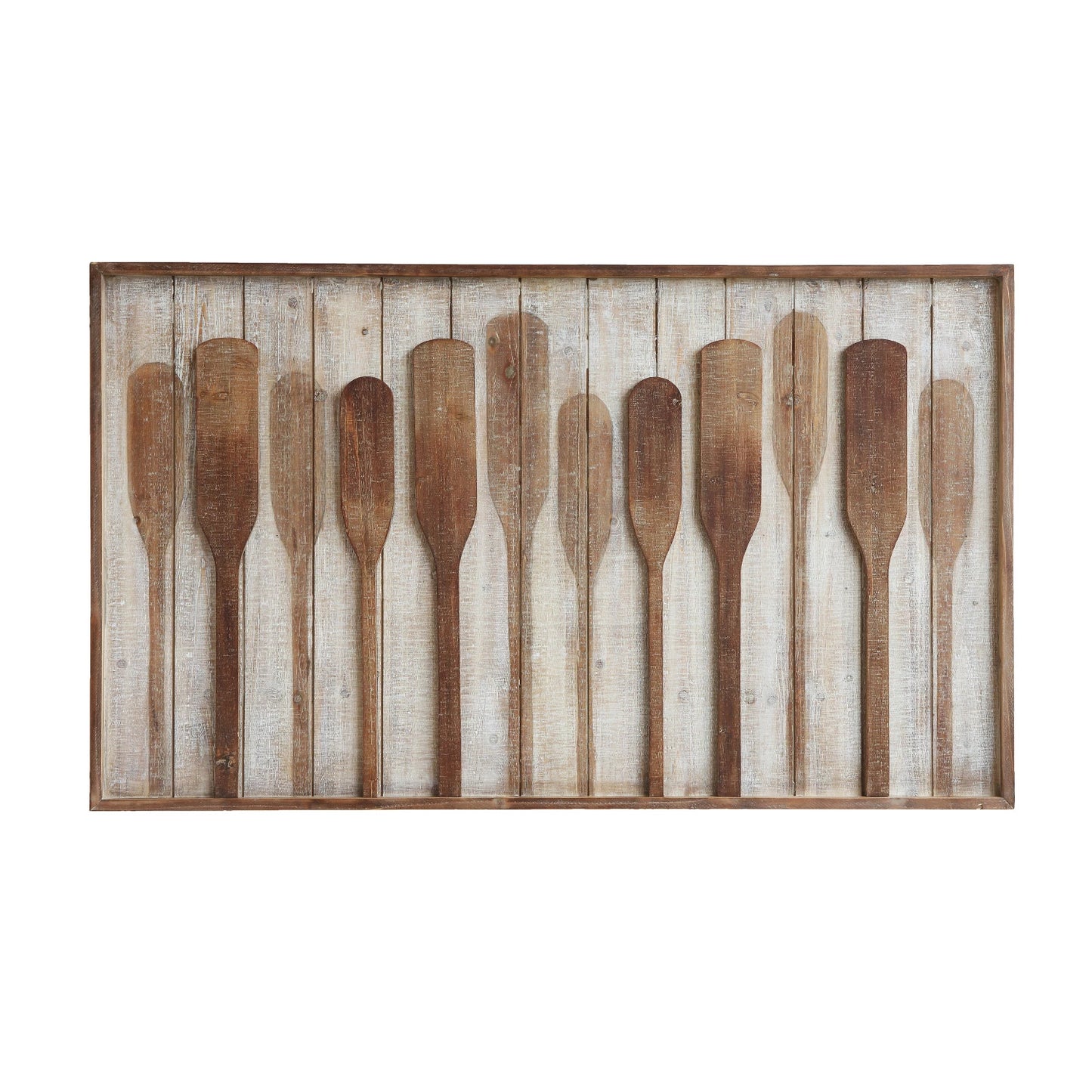Framed Wall Decor with Raised paddles