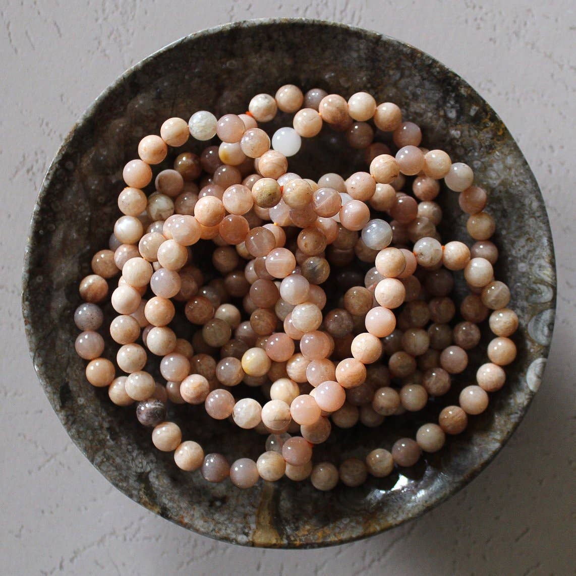 Peach Moonstone Bracelet 8mm